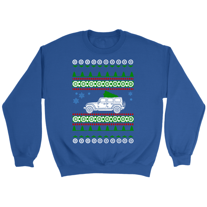 off road american vehicle Wrangler 4 door ugly christmas sweater, hoodie and long sleeve t-shirt sweatshirt