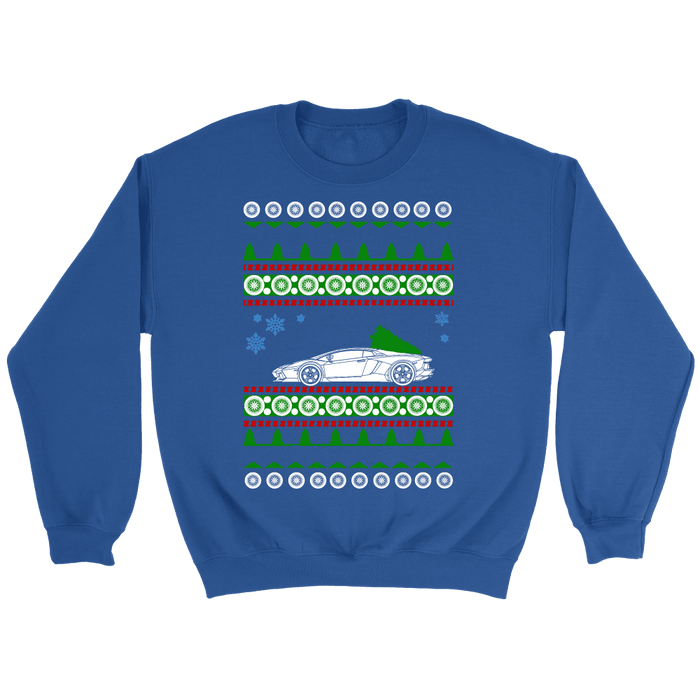 Exotic Car Ugly Christmas Sweater, hoodie and long sleeve t-shirt Lamborghini Aventador sweatshirt