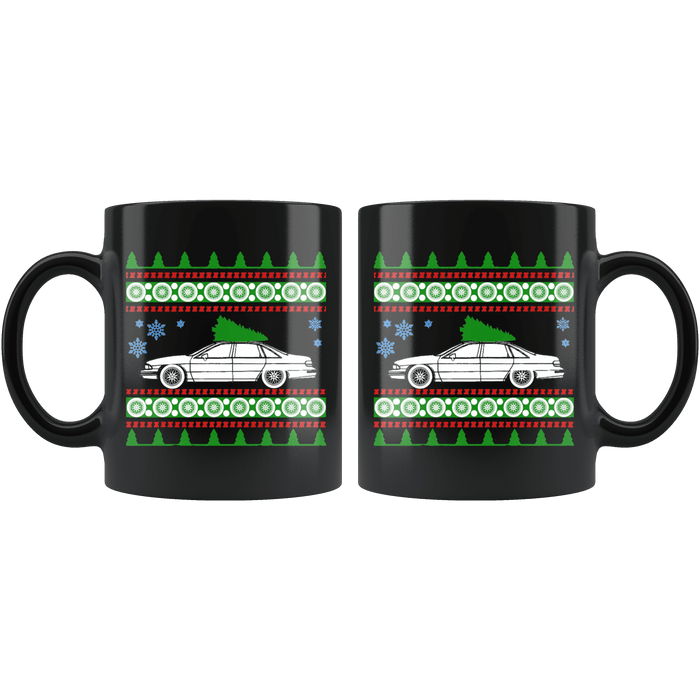 Chevy Caprice Classic Ugly Christmas Sweater Mug