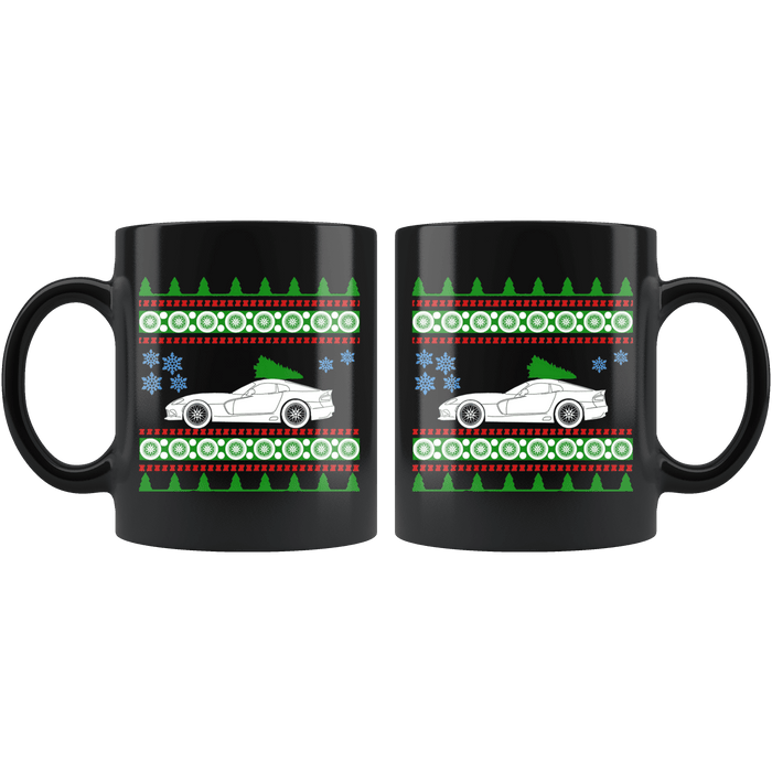 Car like a Fifth Generation Viper Ugly Christmas Sweater Mug