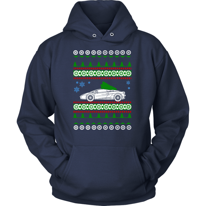 Exotic Car Ugly Christmas Sweater, hoodie and long sleeve t-shirt Lamborghini Gallardo sweatshirt