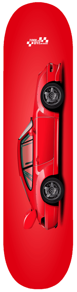 Car Art 993 RS Skateboard Deck 7-ply Hardrock Canadian Maple red V4
