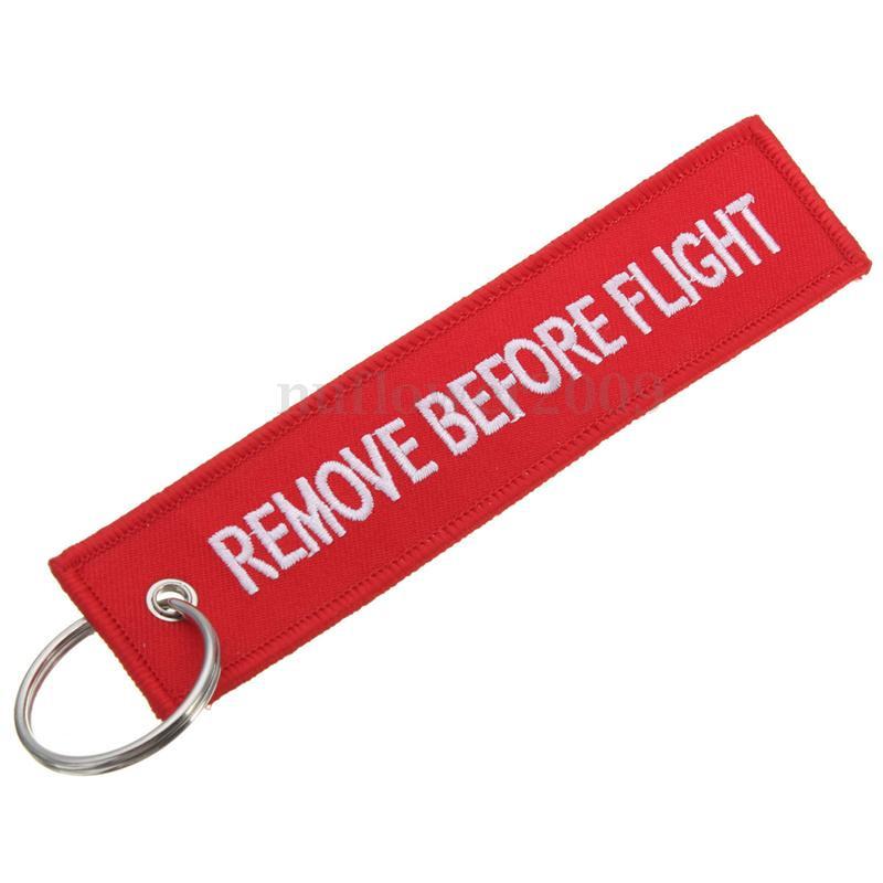Remove Before Flight Keychain Tag- Tool and Dye Designs