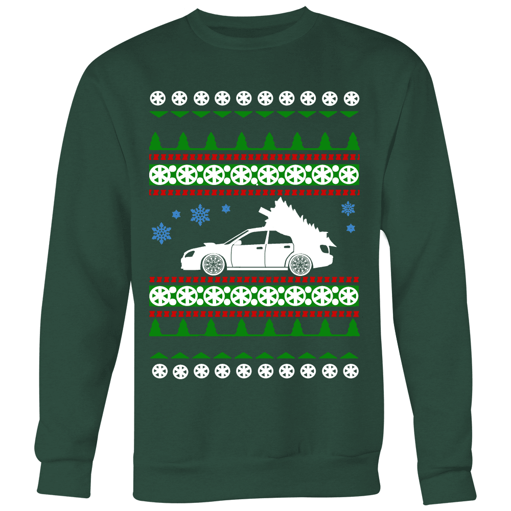 PNW Subies Collaboration Japanese Car STI Blobeye Ugly Christmas Sweater and hoodie sweatshirt