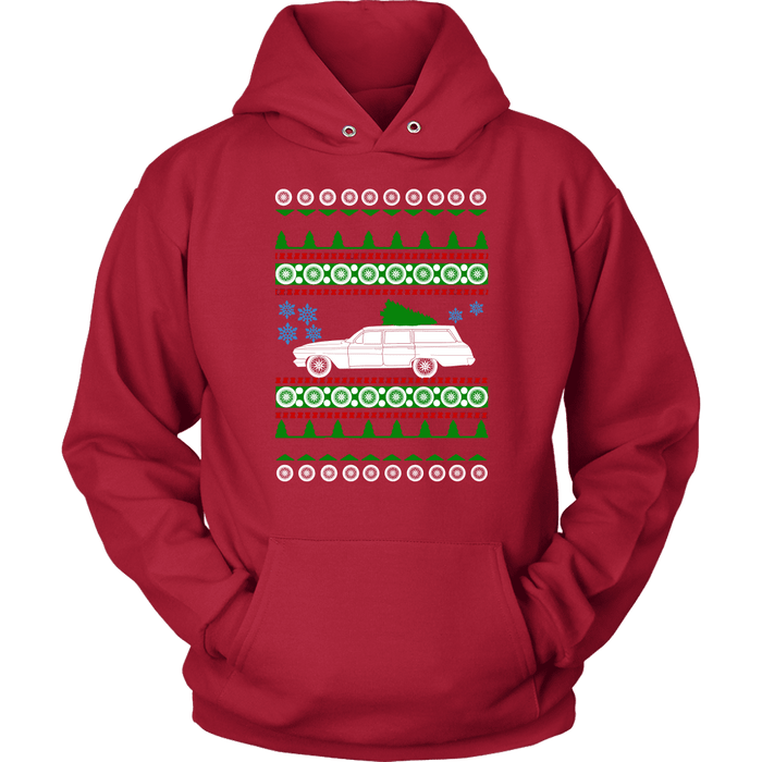 Bel Air Chevy Wagon 1962 Ugly Christmas Sweater sweatshirt