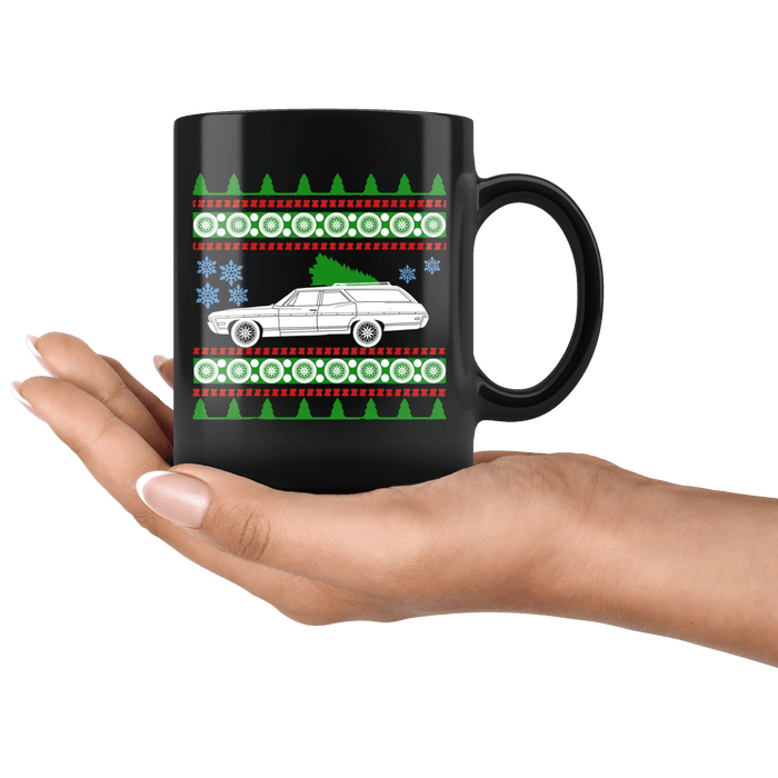 1968 Chevy Caprice Classic Wagon Ugly Christmas Sweater Mug