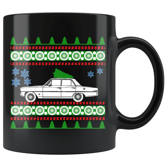 1966 Chevy Nova Christmas Sweater Mug