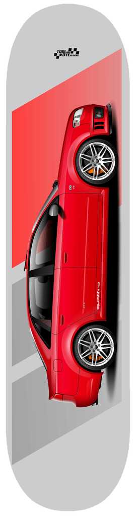 Car Art RS4 Skateboard Deck 7-ply Canadian Hard Rock Maple Misano Red V1