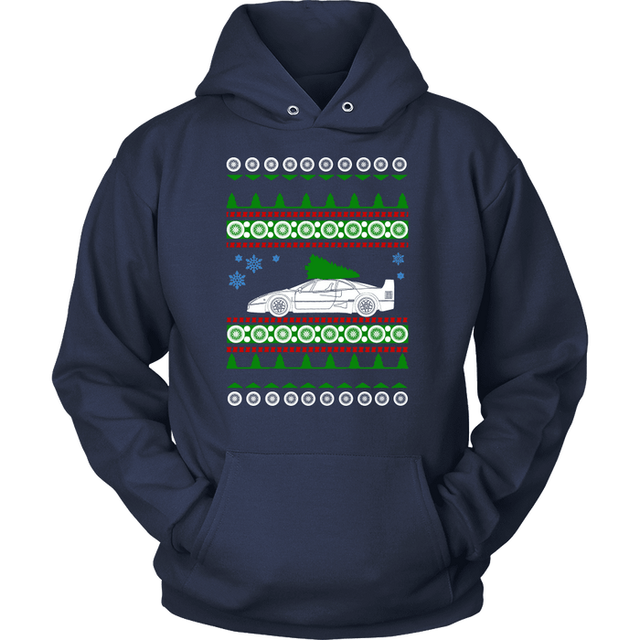 Ferrari F40 Ugly Christmas Sweater, hoodie and long sleeve t-shirt sweatshirt