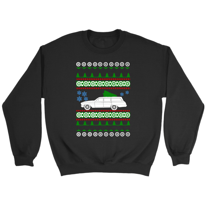 Bel Air Chevy Wagon 1962 Ugly Christmas Sweater sweatshirt