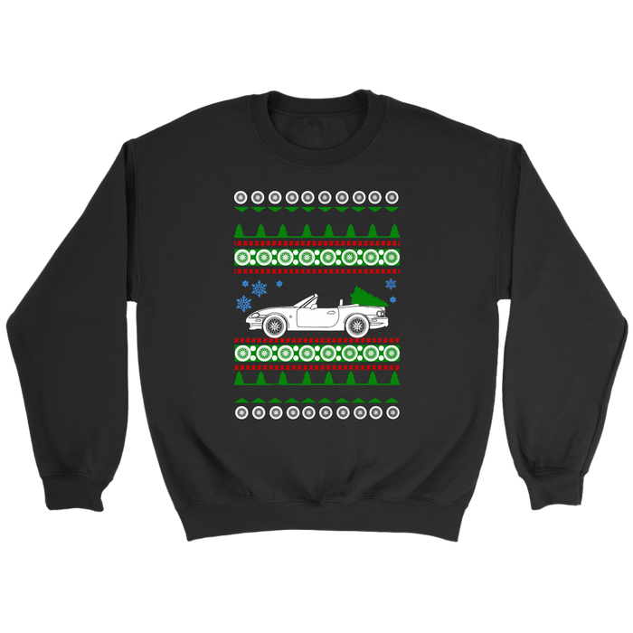 Car like a 2nd gen Miata NB ugly christmas sweater sweatshirt