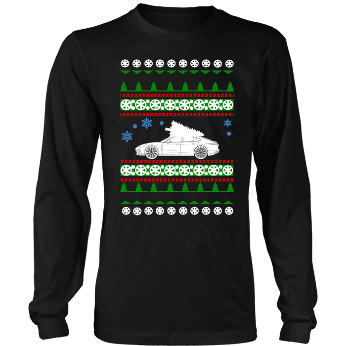 German Car similar to a Panamera Ugly christmas sweater, hoodie and long sleeve t-shirt sweatshirt