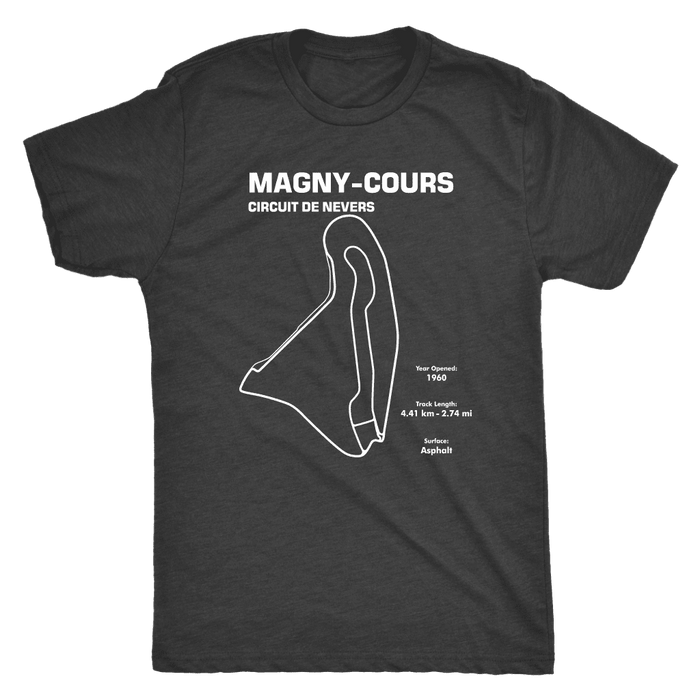 Circuit De Nevers Magny Cours Track Outline Series Race Track Shirt