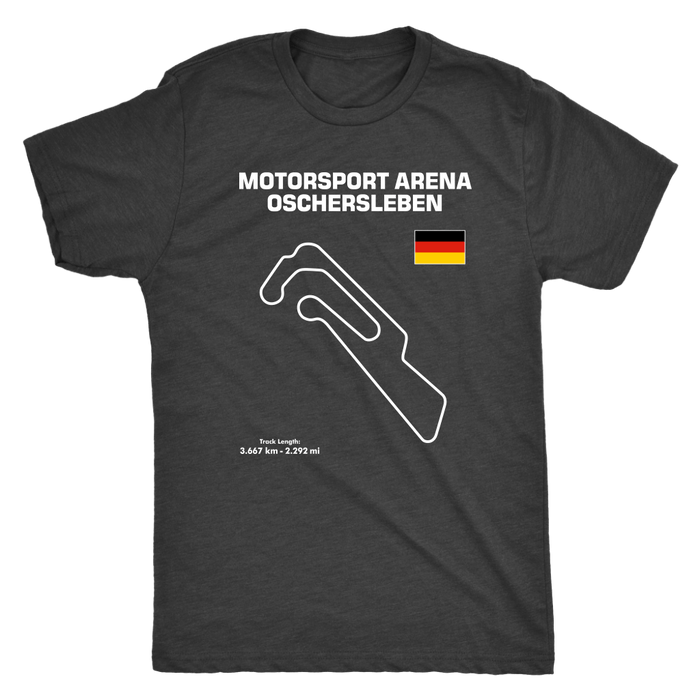 Motorsport Arena Oschersleben Track Outline Series T-shirt and Hoodie