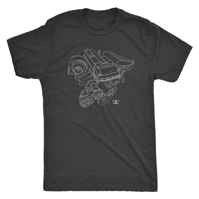 Ford Australia Barra Engine Blueprint T-shirt