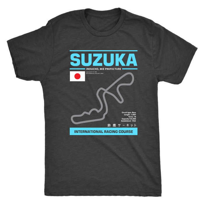 Suzuka International Racing Course Race Track Outline Series Shirt