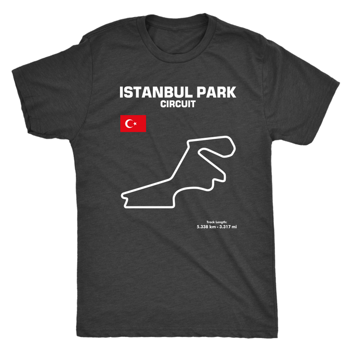 Istanbul Park Circuit Track Outline Series T-shirt and Hoodie