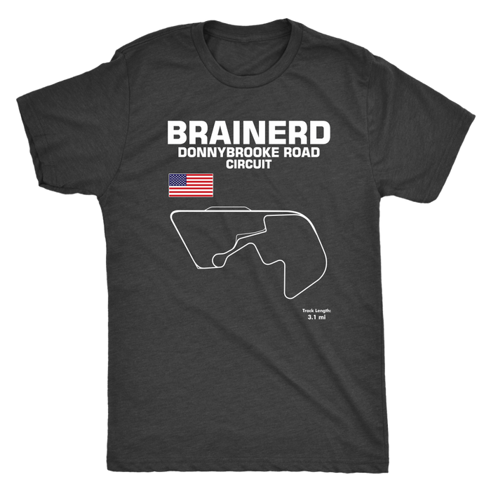 Brainerd Donnybrooke Road Course Track Outline Series T-shirt or Hoodie