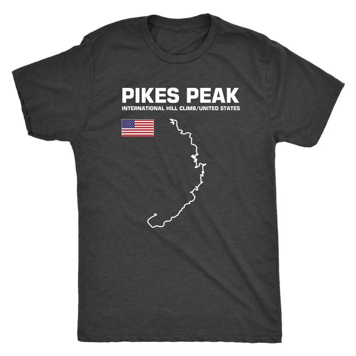 Pikes Peak International Hill Climb Track Outline Series T-shirt or Hoodie