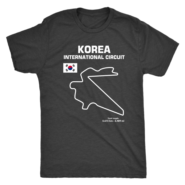 Korea International Circuit Race Track Outline Series T-shirt or Hoodie