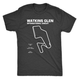 Watkins Glen Track Outline Series T-shirt or Hoodie V2