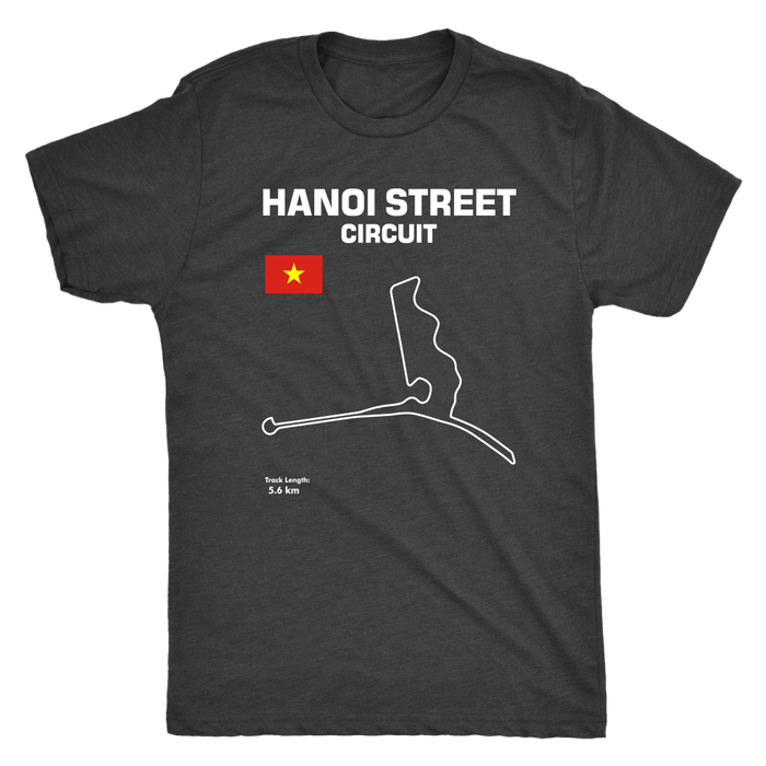 Hanoi Street Circuit Vietnam Track Outline Shirt