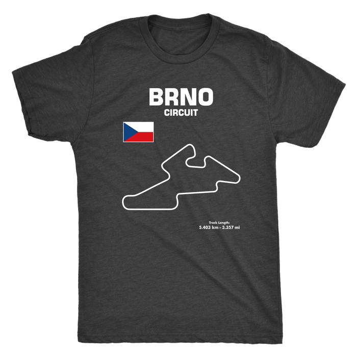 BRNO Circuit Czech Republic Track Outline Series T-shirt and Hoodie