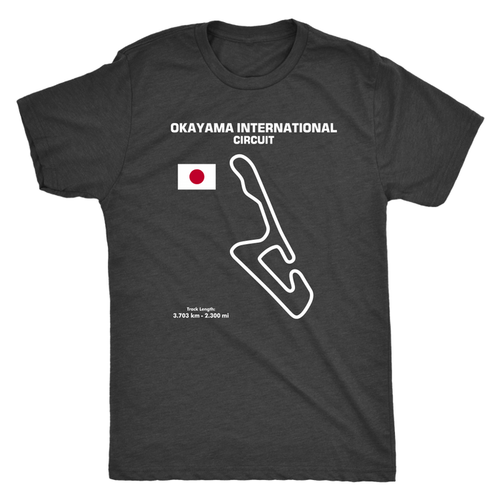 Okayama International Circuit Track Outline Series T-shirt and Hoodie