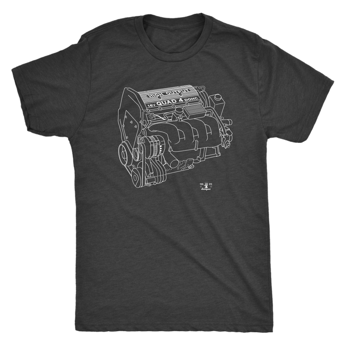 GM Quad 4 High Output Engine Blueprint Series T-shirt