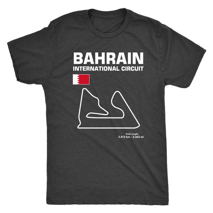 Bahrain International Circuit Race Track Outline Series T-shirt and Hoodie