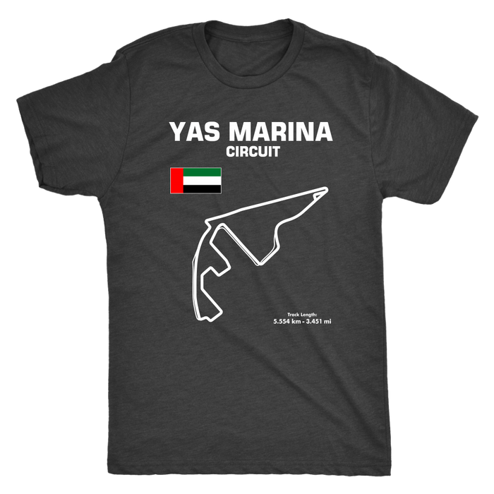 Yas Marina Circuit Abu Dhabi Race Track Outline Series T-shirt and Hoodie