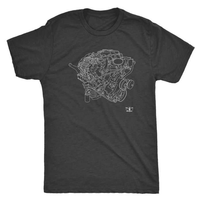 Ford PowerStroke Diesel Engine Blueprint Series T-shirt