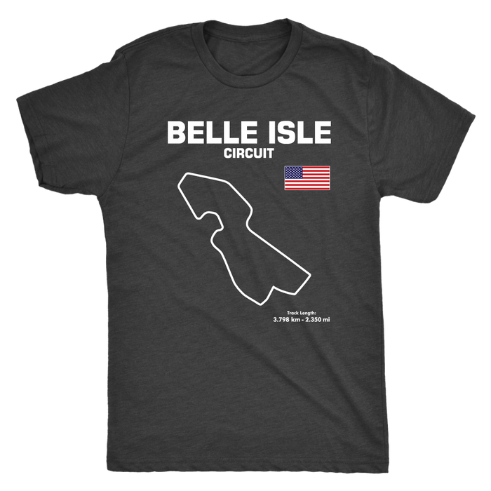 Detroit Belle Isle Track Outline Series T-shirt or Hoodie