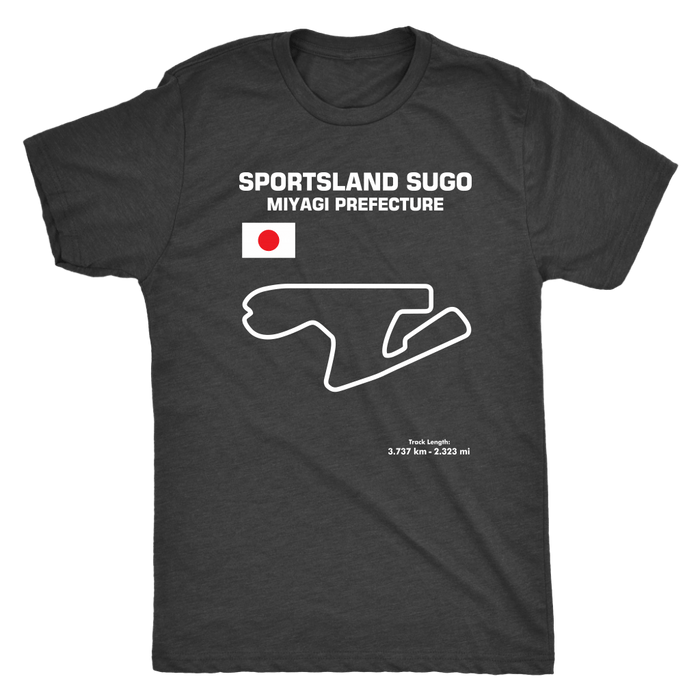 Sportsland Sugo Race Track Outline Series t-shirt or hoodie