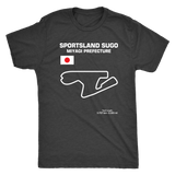 Sportsland Sugo Race Track Outline Series t-shirt or hoodie
