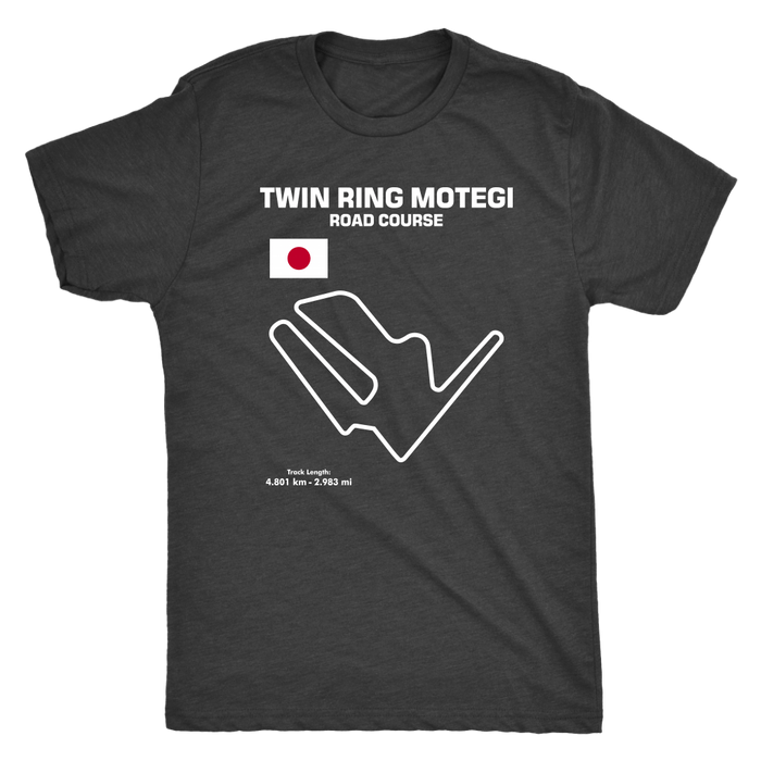 Twin Ring Motegi Road Course Track Outline Series T-shirt and Hoodie