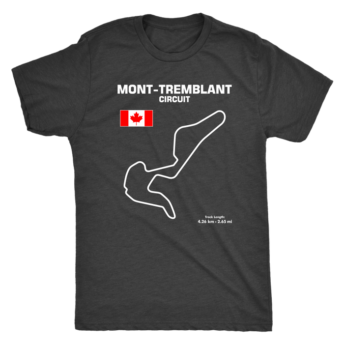 Mont-Tremblant Circuit Track Outline Series T-shirt and Hoodie