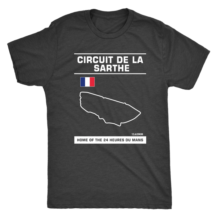 Circuit De La Sarthe 24 Heures Du Mans Track Outline Series Shirt and Hoodie