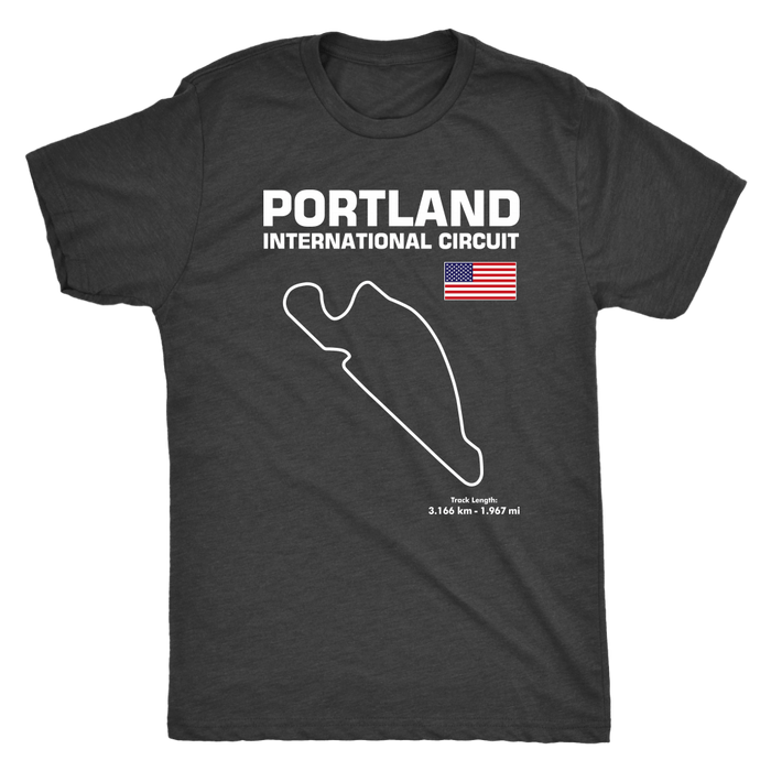 Portland International Circuit Race Track Outline Series T-shirt or Hoodie