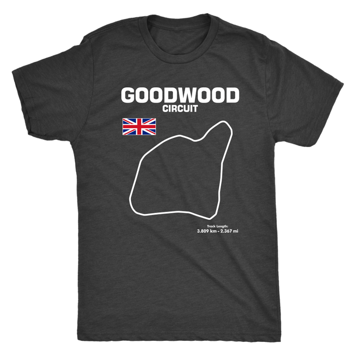 Goodwood Circuit Race Track Outline series t-shirt or hoodie