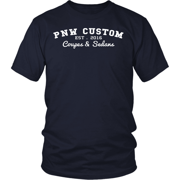 PNW Custom Coupes and Sedans Logo shirt