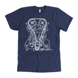 T&D Illustration Series 4B11 Evo X engine Premium Mens (unisex) T-shirt