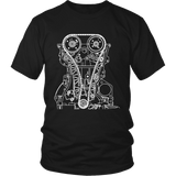 T&D Illustration Series 4B11 Evo X engine  Mens (unisex) T-shirt