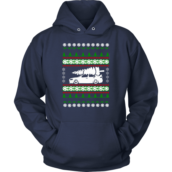 Lancer Evo 10 X Ugly Christmas Sweater crew and hoodie mens (unisex) sweatshirt