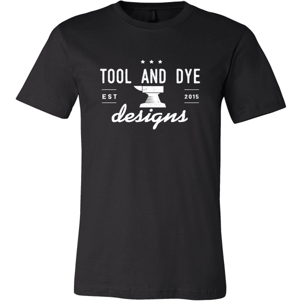 Classic Anvil Logo mens T shirt (black)- Tool and Dye Designs