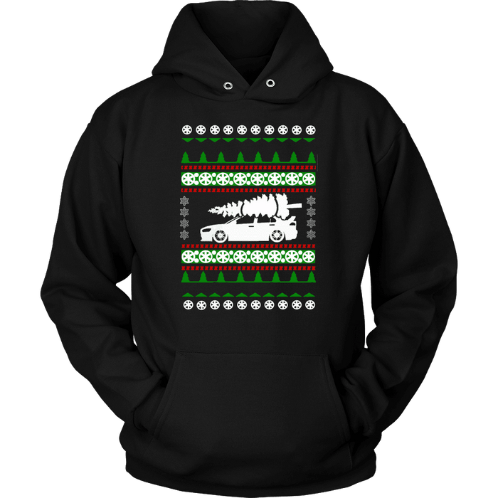 Lancer Evo 10 X Ugly Christmas Sweater crew and hoodie mens (unisex) sweatshirt