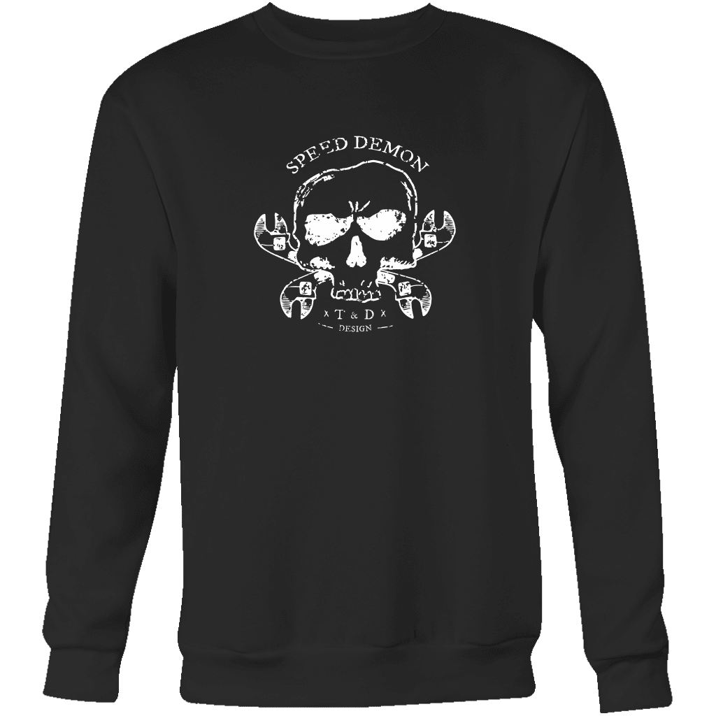 Tool and Dye Designs Speed Demon Crewneck Sweatshirt Mens (unisex)