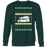 Lancer Evo 10 X Ugly Christmas Sweater crew and hoodie mens (unisex) sweatshirt