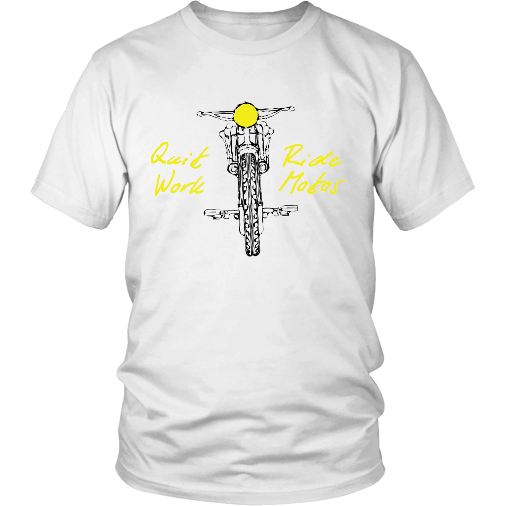 Quit Work Ride Motos Mens T-shirt