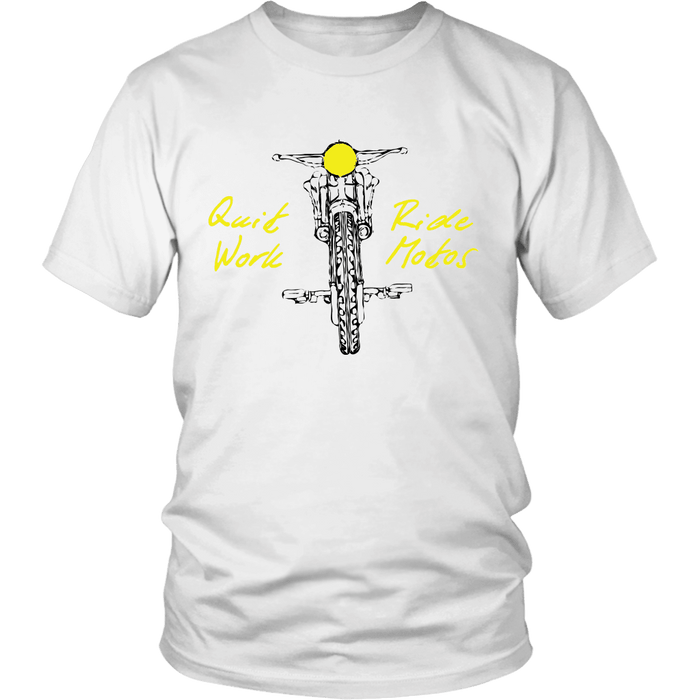 Quit Work Ride Motos Mens T-shirt